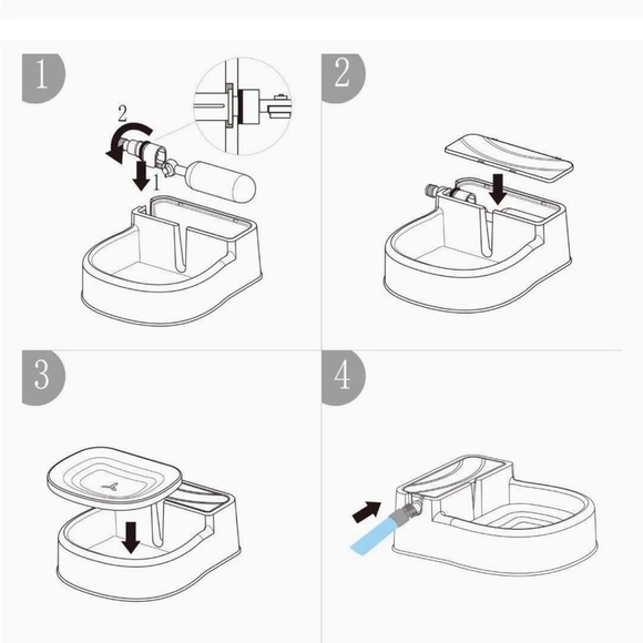 Automatic Filling Water Fountain for Pets by ALL FOR PAWS - Picture 4 of 5